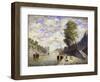 Le Quai Des Grands-Augustine, Paris-Frank Myers Boggs-Framed Giclee Print