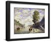 Le Quai Des Grands-Augustine, Paris-Frank Myers Boggs-Framed Giclee Print