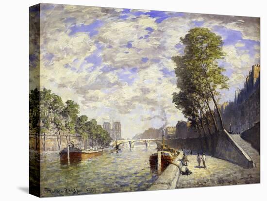 Le Quai Des Grands-Augustine, Paris-Frank Myers Boggs-Stretched Canvas