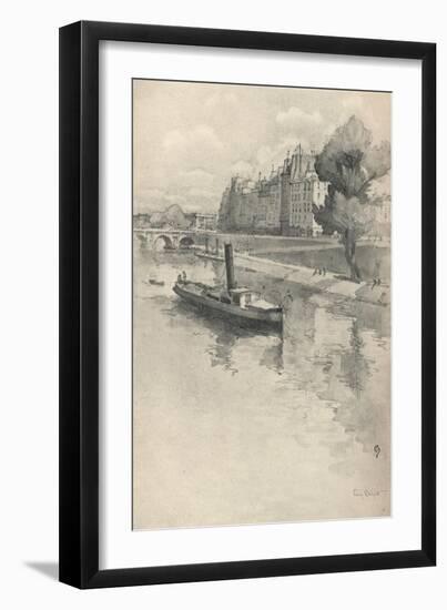 Le Quai Des Orfevres, 1915-Eugene Bejot-Framed Giclee Print