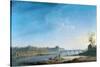 Le quai des Tuileries, le pont Royal, la Grenouillère-Alexandre Jean Noël-Stretched Canvas