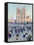 Le Quai St. Michel and Notre Dame, 1901-Maximilien Luce-Framed Stretched Canvas