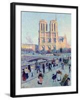 Le Quai St. Michel and Notre Dame, 1901-Maximilien Luce-Framed Giclee Print