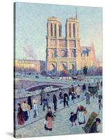 Le Quai St. Michel and Notre Dame, 1901-Maximilien Luce-Stretched Canvas