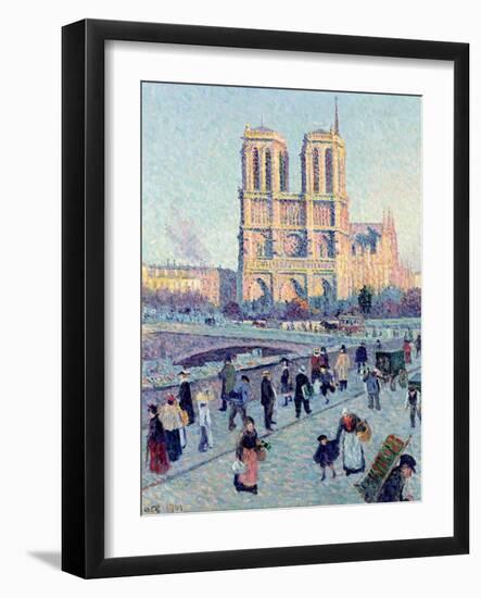 Le Quai St. Michel and Notre Dame, 1901-Maximilien Luce-Framed Giclee Print