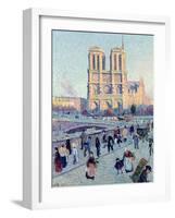 Le Quai St. Michel and Notre Dame, 1901-Maximilien Luce-Framed Giclee Print