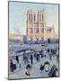 Le Quai St. Michel and Notre Dame, 1901-Maximilien Luce-Mounted Giclee Print