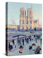 Le Quai St. Michel and Notre Dame, 1901-Maximilien Luce-Stretched Canvas
