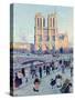 Le Quai St. Michel and Notre Dame, 1901-Maximilien Luce-Stretched Canvas