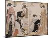 Le quartier de Nakasu-Torii Kiyonaga-Mounted Giclee Print