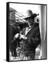 Le Rabbin au Far West THE FRISCO KID by Robert Aldrich with Harrison Ford, 1979 (b/w photo)-null-Framed Stretched Canvas