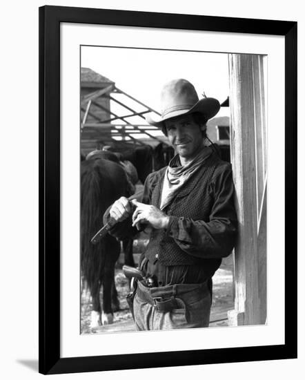 Le Rabbin au Far West THE FRISCO KID by Robert Aldrich with Harrison Ford, 1979 (b/w photo)-null-Framed Photo