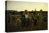 Le Rappel Des Glaneuses (Return of the Gleaners), 1859 (Mi 289)-Jules Breton-Stretched Canvas