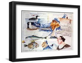 Le Raz de Sein-Gildas Flahault-Framed Art Print