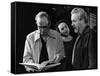 Le realisateur Ingmar Bergman, Nadja Palmstjerna-Weiss and Erland Josephson sur le tournage du tele-null-Framed Stretched Canvas