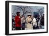 Le realisateur Jean Pierre Melville sur le tournage du film L' armee des Ombres en, 1969 (d'apres J-null-Framed Photo