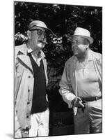 Le realisateur John Ford and Henry Hathaway sur le tournage du film La conquete by l' ouest How the-null-Mounted Photo