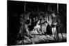 Le realisateur Luchino Visconti with Claudia Cardinale and Alain Delon-null-Stretched Canvas