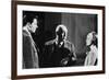 Le realisateur Otto Preminger,Tom Tryron and Romy Schneider sur le tournage du film Le Cardinal THE-null-Framed Photo