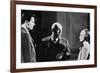 Le realisateur Otto Preminger,Tom Tryron and Romy Schneider sur le tournage du film Le Cardinal THE-null-Framed Photo