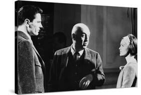 Le realisateur Otto Preminger,Tom Tryron and Romy Schneider sur le tournage du film Le Cardinal THE-null-Stretched Canvas