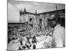 Le realisateur Sam Peckinpah sur le tournage du film La Horde Sauvage THE WILD BUNCH, 1969 (b/w pho-null-Mounted Photo