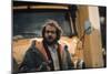 Le realisateur Stanley Kubrick sur le tournage du film Shining, 1980 (d'apres StephenKing) (photo)-null-Mounted Photo