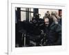 Le realisateur Stanley Kubrick sur le tournage du film Shining, 1980 (d'apres StephenKing) (photo)-null-Framed Photo