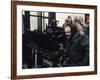 Le realisateur Stanley Kubrick sur le tournage du film Shining, 1980 (d'apres StephenKing) (photo)-null-Framed Photo
