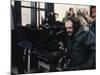 Le realisateur Stanley Kubrick sur le tournage du film Shining, 1980 (d'apres StephenKing) (photo)-null-Mounted Photo