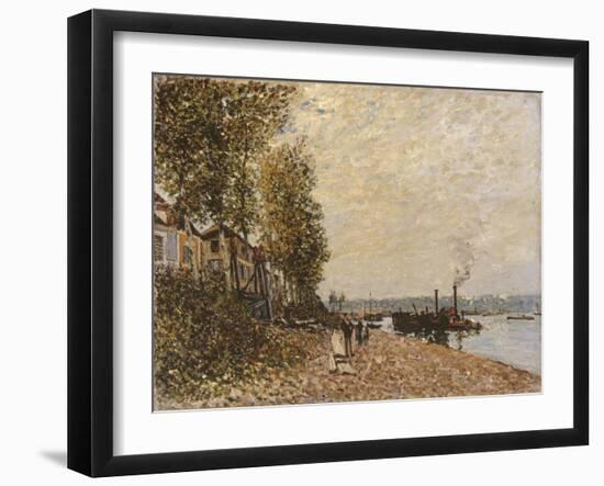 Le Remorqueur, le Loing à Saint-Mammès-Alfred Sisley-Framed Giclee Print