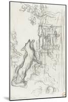 Le renard et les raisins-Gustave Moreau-Mounted Giclee Print