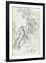 Le renard et les raisins-Gustave Moreau-Framed Giclee Print