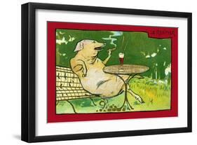 Le Rentier (The Annuitant)-null-Framed Art Print