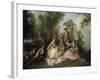 Le Repas au retour de la chasse-Nicolas Lancret-Framed Giclee Print