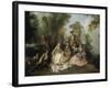 Le Repas au retour de la chasse-Nicolas Lancret-Framed Giclee Print