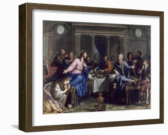 Le Repas chez Simon le Pharisien-Philippe De Champaigne-Framed Giclee Print