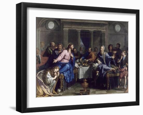 Le Repas chez Simon le Pharisien-Philippe De Champaigne-Framed Giclee Print