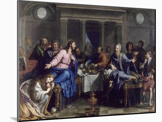 Le Repas chez Simon le Pharisien-Philippe De Champaigne-Mounted Giclee Print