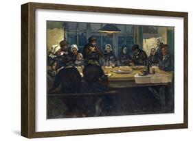 Le Repas D'Adieu, 1899-Charles Cottet-Framed Giclee Print