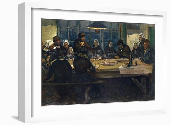Le Repas D'Adieu, 1899-Charles Cottet-Framed Giclee Print
