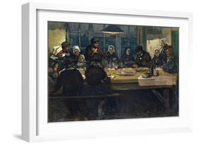 Le Repas D'Adieu, 1899-Charles Cottet-Framed Giclee Print