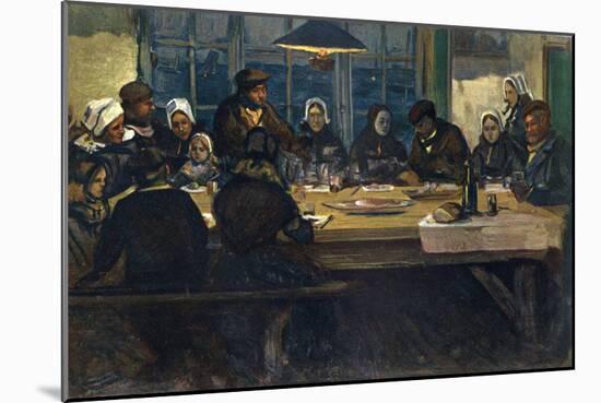 Le Repas D'Adieu, 1899-Charles Cottet-Mounted Giclee Print