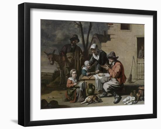 Le Repas villageois-Antoine Le Nain-Framed Giclee Print