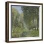 Le repos au bord du ruisseau.Lisière de bois-Alfred Sisley-Framed Giclee Print