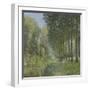 Le repos au bord du ruisseau.Lisière de bois-Alfred Sisley-Framed Giclee Print