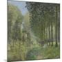 Le repos au bord du ruisseau.Lisière de bois-Alfred Sisley-Mounted Giclee Print