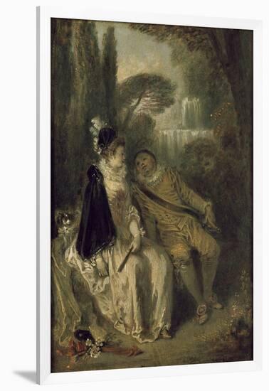 Le Repos Gracieux, C.1713-Jean Antoine Watteau-Framed Giclee Print