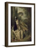 Le Repos Gracieux, C.1713-Jean Antoine Watteau-Framed Giclee Print