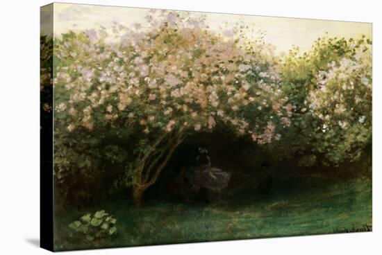 Le Repos sous les Lilas-Claude Monet-Stretched Canvas